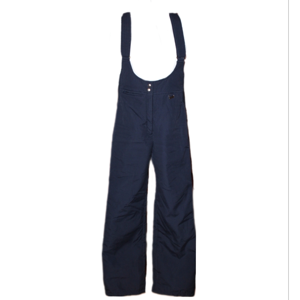 Blue Jumpsuit with Wide Straps and Durable Fabric